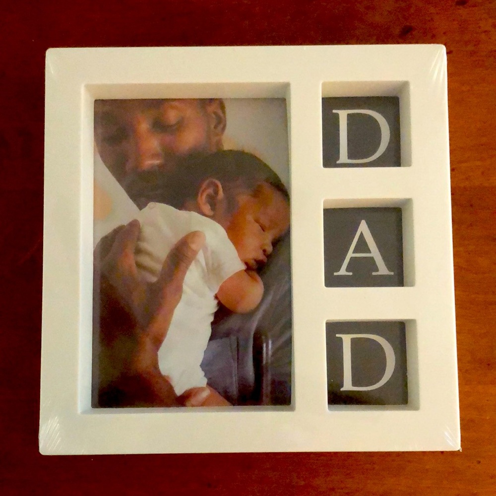 🌵 3/$15 Dad 3.5 x 5.5 white window box picture frame (see description)